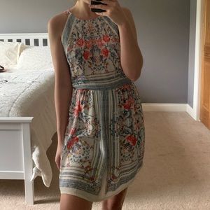 BCBGMAXAZRIA  Cambria Dress in Gardenia Combo